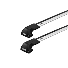 Thule WingBar Edge Silver 2 Bar Roof Rack for RENAULT Captur 5dr SUV with Flush Roof Rail (2020 onwards)