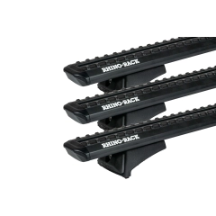 Rhino Rack JC-05209 Sportz RCL Black 3 Bar Rhino-Rack Backbone Roof Rack for Jeep Wrangler JK Unlimited 4dr SUV with Rain Gutter (2007 to 2019) - Custom Point Mount