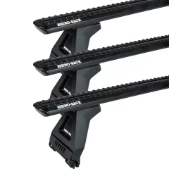 Rhino Rack JC-05309 Sportz RL150 Black 3 Bar Roof Rack for Ford Transit L3H2 (IV) 4dr LWB Mid Roof with Rain Gutter (2001 to 2013) - Gutter Mount