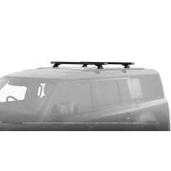 Rhino Rack JC-01932 Reconn-Deck 2 Bar Roof Rack System for Land Rover Defender 90 Gen2 3dr SUV with Factory Fitted Track (2020 onwards) - Custom Point Mount