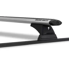 Rhino Rack JB0824 Vortex RCH Trackmount Silver 2 Bar Roof Rack for Ford F250 4dr Ute with Bare Roof (1999 to 2007) - Track Mount