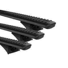 Rhino Rack JC-04628 Sportz RX300L Black 3 Bar Roof Rack for Holden Colorado7 5dr SUV with Flush Roof Rail (2012 to 2018) - Factory Point Mount