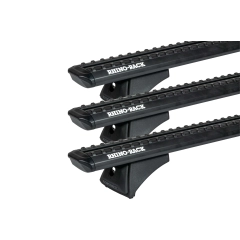 Rhino Rack JC-04921 Sportz RCH Black 3 Bar Roof Rack for Infiniti QX80 Z62 5dr SUV with Raised Roof Rail (2014 to 2019) - Factory Point Mount