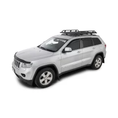 Rhino Rack JA9645 Pioneer Tradie (1528mm x 1236mm) for Jeep Grand Cherokee WK2 Steel Rails 5dr SUV with Flush Roof Rail (2011 onwards) - Factory Point Mount