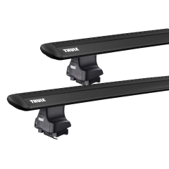 Thule 754 WingBar Rapid System Black 2 Bar Roof Rack for Chery A3/J3 5dr Hatch with Bare Roof (2008 onwards) - Clamp Mount