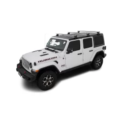 Rhino Rack JB0102 - Vortex RL110 Silver 3 Bar Roof Rack for JEEP Wrangler 5dr SUV from 2019