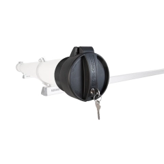 rhino rack lock safe end cap 100mm conduit bazooka roof racks galore