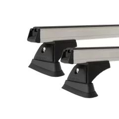 Rhino Rack JA9447 Heavy Duty RCH Silver 2 Bar Roof Rack for FORD Territory 5dr SUV with Flush Roof Rail (2004 onwards)