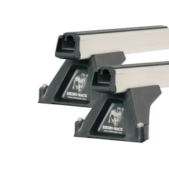 Rhino Rack JA0595 Heavy Duty RLTF Silver 2 Bar Roof Rack for FORD Escape 5dr SUV with Factory Fitted Track (2001 to 2012)