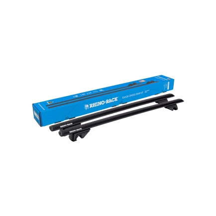 Rhino Rack RXB1VA118 RX100 Cross Bar Kit for Saab 9-3X 5dr SUV with Raised Roof Rail (2013 to 2014) - Raised Rail Mount