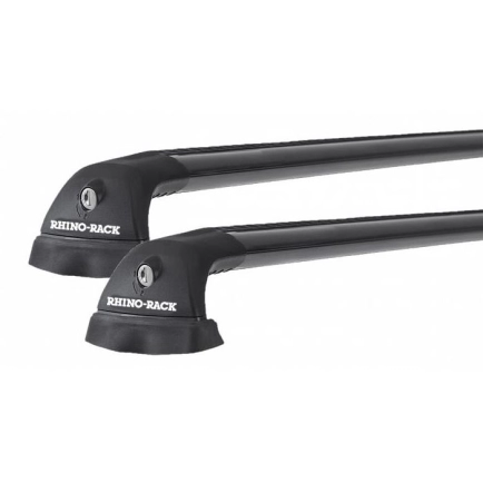 Rhino Rack RVP81 Vortex RVP Black 2 Bar Roof Rack for TOYOTA Rav 4 5dr SUV with Flush Roof Rail (2019 onwards)