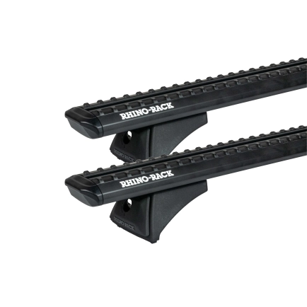 Rhino Rack JC-04016 Sportz RCH Black 2 Bar Roof Rack for Ford Territory SX-SZ 5dr SUV with Flush Roof Rail (2004 to 2016) - Factory Point Mount