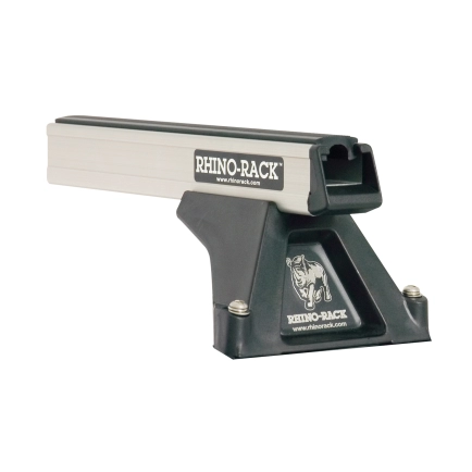 Rhino Rack JA1009 Heavy Duty RLTF Silver 3 Bar Roof Rack for Mercedes Benz Sprinter NCV3 4dr SWB Low Roof with Bare Roof (2006 to 2018) - Factory Point Mount