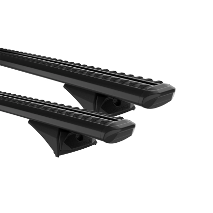 Rhino Rack JC-05008 Sportz RX300L Black 2 Bar Roof Rack for LDV D90 5dr SUV with Flush Roof Rail (2017 onwards) - Factory Point Mount