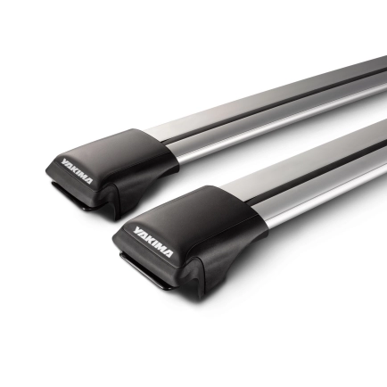 Yakima Aero RailBar Silver 2 Bar Roof Rack for Great Wall Cannon 4dr Ute with Raised Roof Rail (2020 onwards) - Raised Rail Mount