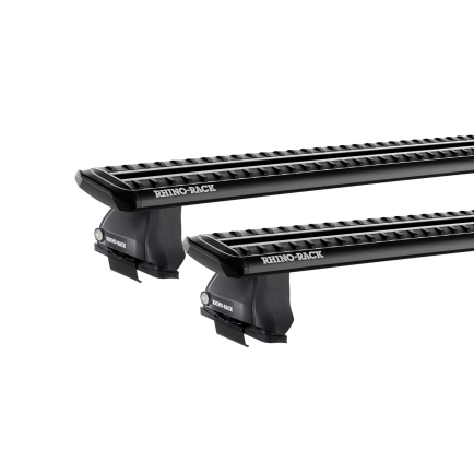 Rhino Rack JC-03823 Sportz 2500 Black 2 Bar Roof Rack for Proton Persona 5dr Hatch with Bare Roof (1996 to 2004) - Clamp Mount