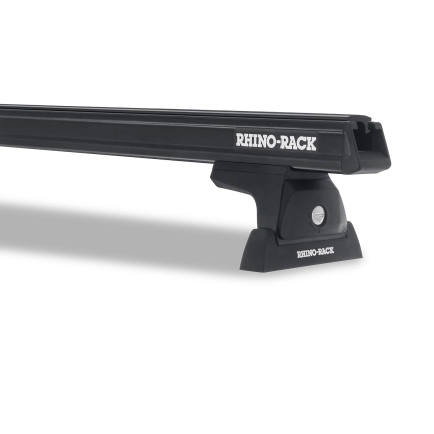 Rhino Rack JA8638 - Heavy Duty RLT600 Ditch Mount Black 2 Bar Roof Rack for NISSAN Navara 4dr 4dr Ute from 2021