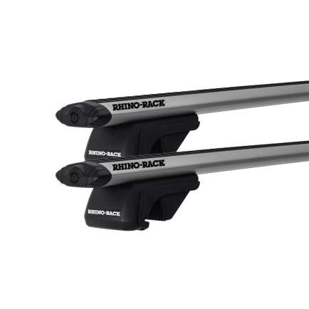 Rhino Rack JA9138 Vortex SX Silver 2 Bar Roof Rack for AUDI A4/S4/RS4 5dr Wagon with Raised Roof Rail (1996 to 2002)