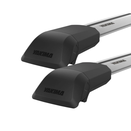 Yakima JetStream FX SkyLine Silver 2 Bar Roof Rack for Volkswagen ID.4 5dr SUV with Flush Roof Rail (2020 onwards) - Flush Rail Mount