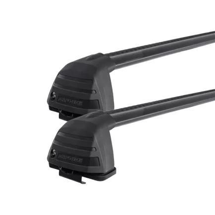 Rhino Rack RV0302B Vortex ROC25 Flush Black 2 Bar FMP Roof Rack for Mitsubishi ASX XA-XD 5dr SUV with Bare Roof (2010 onwards) - Factory Point Mount