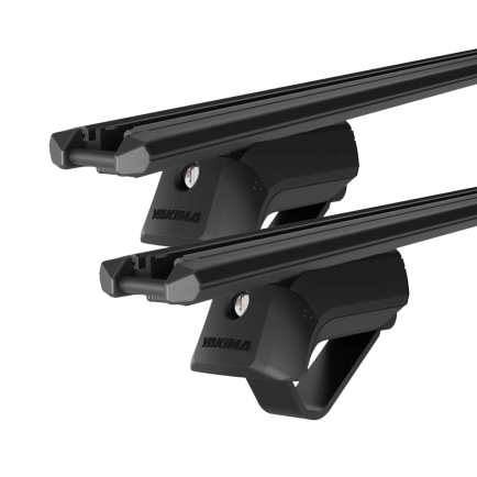 Yakima TrimHD Thru bar Black 2 Bar Roof Rack for GREAT WALL Steed Double Cab 4dr Ute with Raised Roof Rail (2016 onwards)