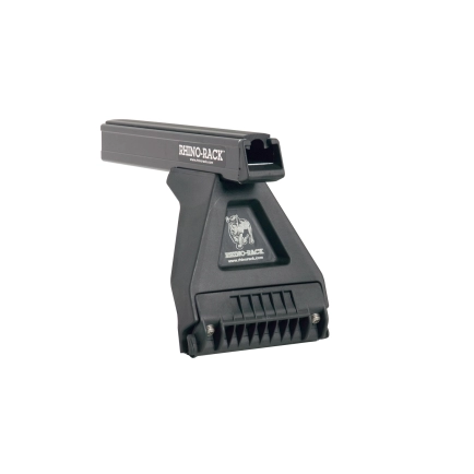 Rhino Rack JA0633 Heavy Duty RL150 Black 2 Bar Roof Rack suits Toyota Tarago R20-R30 5dr Van with Bare Roof (1983 to 1990) - Gutter Mount