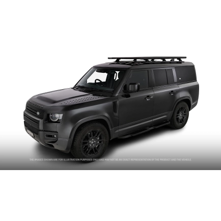 Rhino Rack JC-01930 Pioneer 6 Platform (2100mm x 1240mm) with RCL Legs for Land Rover Defender 90 Gen2 3dr SUV with Factory Fitted Track (2020 onwards) - Factory Point Mount