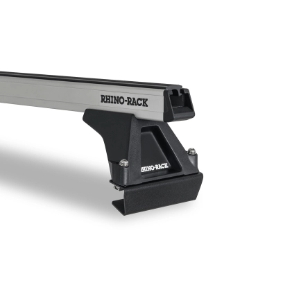 Rhino Rack JA1028 - Heavy Duty RLTF Silver 2 Bar Roof Rack for ISUZU F-Series 2dr 2dr Truck from 1986