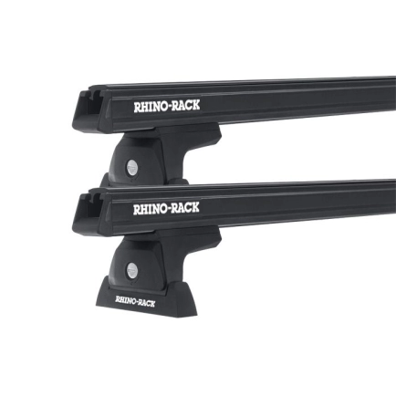 Rhino Rack JA7925 Heavy Duty RLT600 Black 2 Bar Roof Rack for MITSUBISHI Express 4dr SWB Low Roof with Factory Mounting Point (2020 onwards)