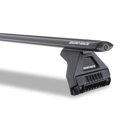 Rhino Rack JA2491 Vortex RL110 Black 2 Bar Roof Rack for Suzuki Jimny XL 5dr SUV with Rain Gutter (2024 onwards) - Gutter Mount