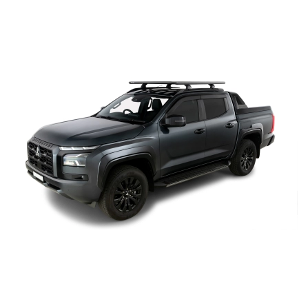 Rhino Rack JC-02143 Pioneer 6 Platform (1500mm x 1240mm) with RX200-4 legs for Mitsubishi Triton MV (GSR) 4dr Ute with Flush Roof Rail (2024 onwards) - Flush Rail Mount