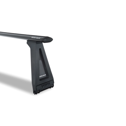 Rhino Rack JA2740 Vortex RL280 Black 2 Bar Roof Rack for Nissan Patrol GQ 5dr SUV with Rain Gutter (1990 to 1997) - Gutter Mount