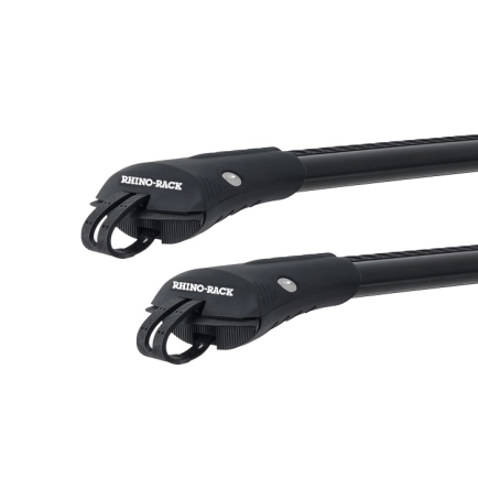 Rhino Rack JA7970 Vortex StealthBar Black 2 Bar Roof Rack for Subaru Outback 6th Gen 5dr Wagon with Raised Roof Rail (2020 onwards) - Raised Rail Mount