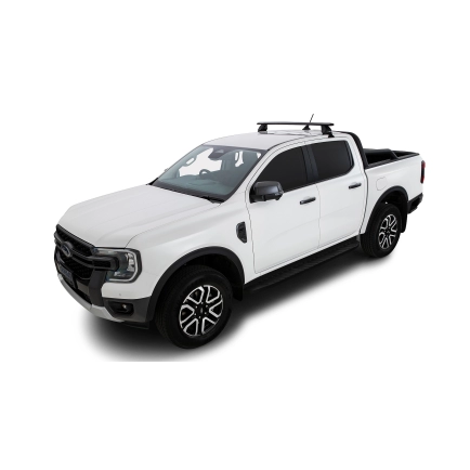 Rhino Rack JC-01535 - Vortex 2500 Black 1 Bar Rear Roof Rack for FORD Ranger 4dr 4dr Ute from 2022