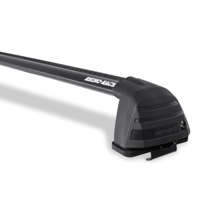 Rhino Rack RV0214B Vortex ROC25 Flush Black 2 Bar Roof Rack for Kia Cerato TD 4dr Sedan with Bare Roof (2009 to 2013) - Clamp Mount