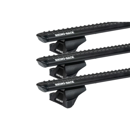 Rhino Rack JC-05069 Sportz RLTP Black 3 Bar Roof Rack for Renault Master X62 4dr LWB High Roof with Factory Mounting Point (2011 onwards) - Factory Point Mount