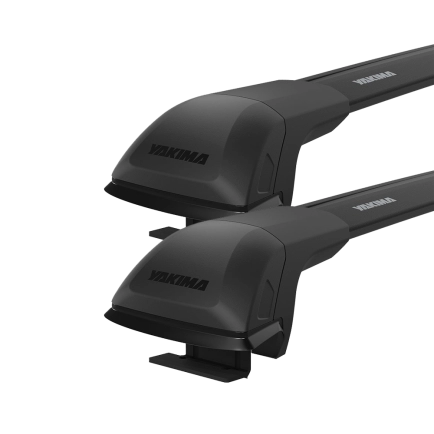 Yakima JetStream FX TimberLine Black 2 Bar Roof Rack for Audi A4 Allroad 5dr Wagon with Raised Roof Rail (2019 onwards) - Raised Rail Mount