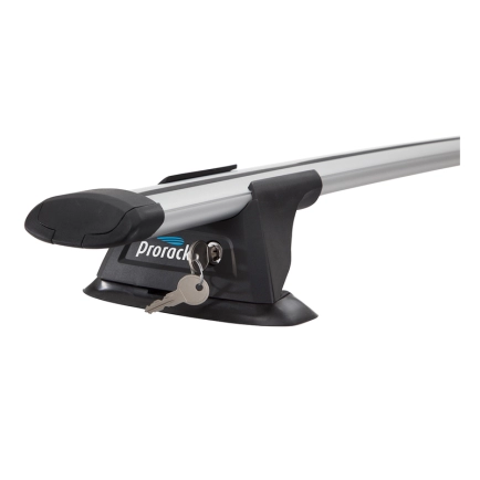 Prorack Aero Through Silver 1 Bar Roof Rack for Ford Ranger P703 2dr Ute with Bare Roof (2022 onwards) - Clamp Mount