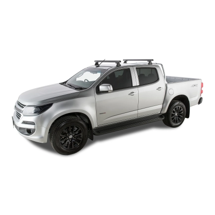 Heavy Duty RLT600 Ditch Mount Black 2 Bar Roof Rack | Rhino-Rack