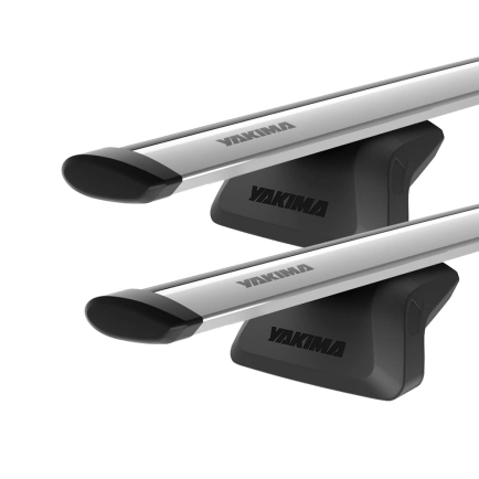 Yakima JetStream Thru bar Silver 2 Bar Roof Rack for HAVAL H6 5dr SUV with Flush Roof Rail (2021 onwards)