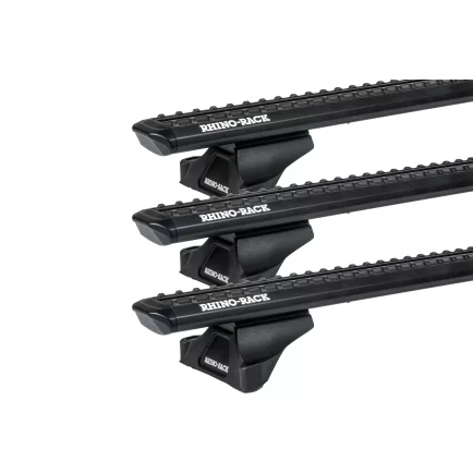 Rhino Rack JC-05106 Sportz RLTP Black 3 Bar Roof Rack for Ford Transit Custom 4dr SWB Low Roof with Factory Mounting Point (2024 onwards) - Factory Point Mount