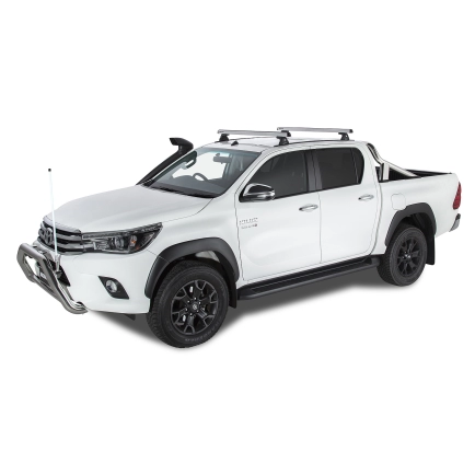Heavy Duty RLT600 Silver 2 Bar Roof Rack | Rhino-Rack