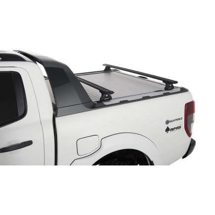 Rhino Rack JA6218 - Vortex RLT600 Black 2 Bar Roof Rack for FORD Ranger 4dr 4dr Ute from 2012