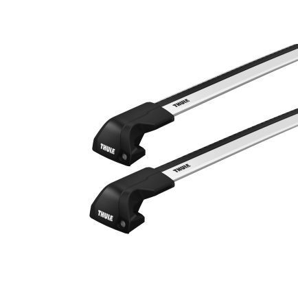 Thule WingBar Edge Silver 2 Bar Roof Rack for MITSUBISHI Eclipse Cross 5dr SUV with Flush Roof Rail (2018 onwards)