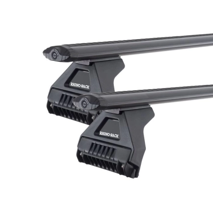 Rhino Rack JB0103 Vortex RL110 Black 3 Bar Roof Rack for JEEP Wrangler 5dr SUV with Bare Roof (2019 onwards)
