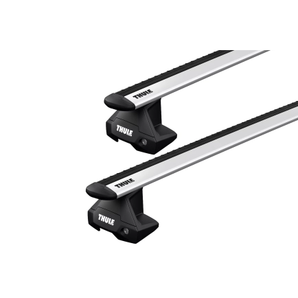 Thule WingBar Evo Silver 2 Bar Roof Rack for HOLDEN Astra 5dr Hatch with Bare Roof (2016 onwards)