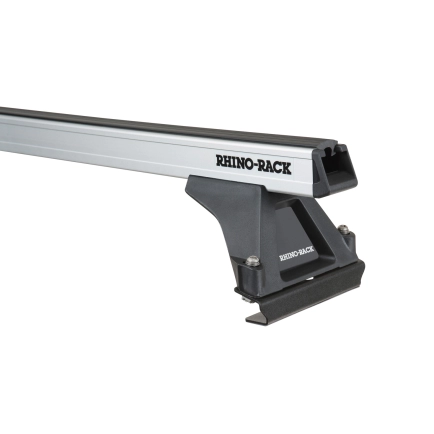 Rhino Rack JA8022 - Heavy Duty RLTF Silver 1 Bar Roof Rack for ISUZU F-Series 2dr 4dr Truck from 1986