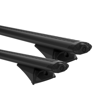 Rhino Rack JC-02885 Vortex RX300L Trackmount Black 2 Bar Roof Rack for Daihatsu Handivan 2dr Van with Bare Roof (1999 to 2002) - Track Mount