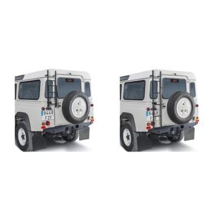 CRUZ escalera plegable Land Rover Defender Roof Rack for LAND ROVER Defender 5dr SUV with Rain Gutter  (1983 to 2016)