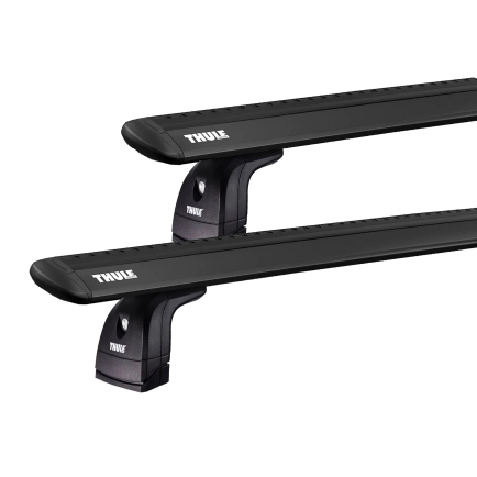 Thule 751 WingBar Rapid System Black 2 Bar Roof Rack for Ford Transit L1H1 (V) 4dr SWB Low Roof with Factory Mounting Point (2014 onwards) - Factory Point Mount